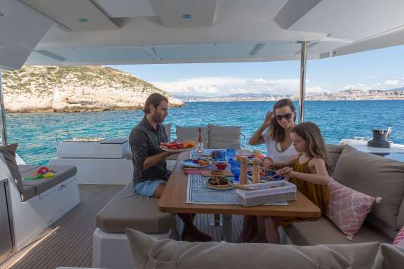 Lunch on the Aft Deck