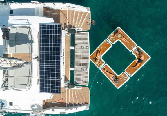 The floating sun island is always a hit!