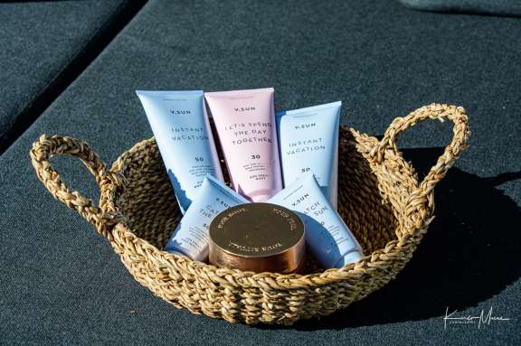 Anchored in a calm cove