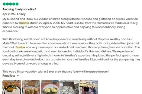 Review img # 1 of the yacht Boatox