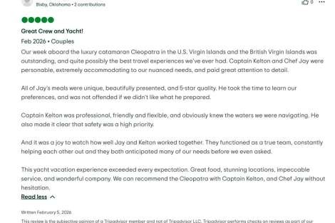 Review img # 6 of the yacht Cleopatra