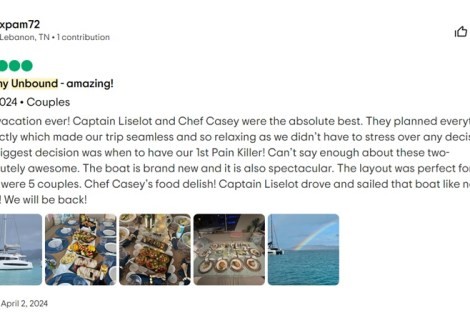 Review img # 6 of the yacht Destiny Unbound