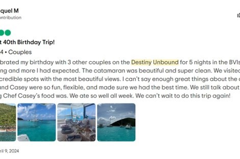 Review img # 5 of the yacht Destiny Unbound