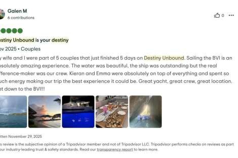 Review img # 2 of the yacht Destiny Unbound