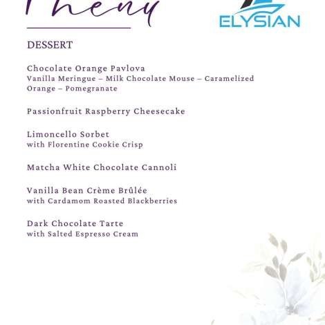 Food onboard ELYSIAN # 5