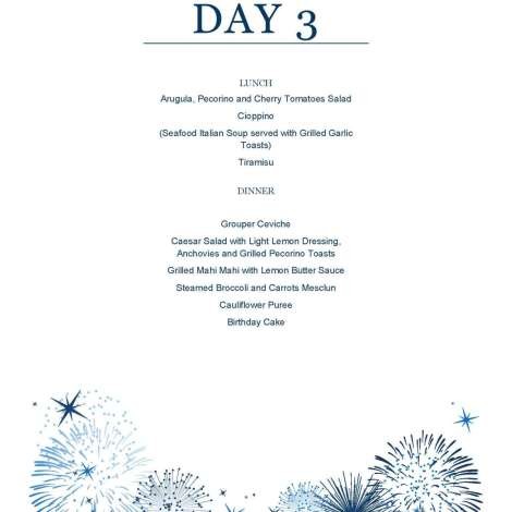 Food onboard MAMMA MIA # 3