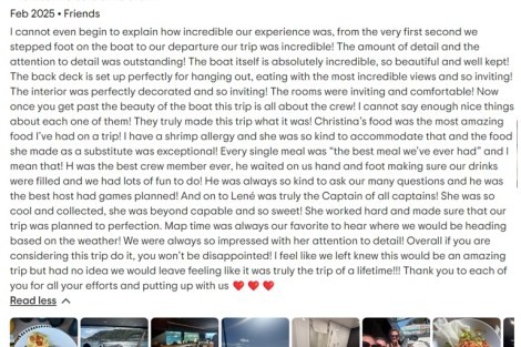 Review img # 5 of the yacht Moon Shadow