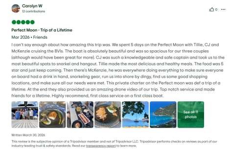 Review img # 2 of the yacht Perfect Moon