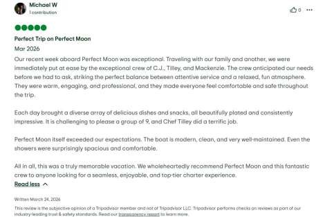 Review img # 14 of the yacht Perfect Moon