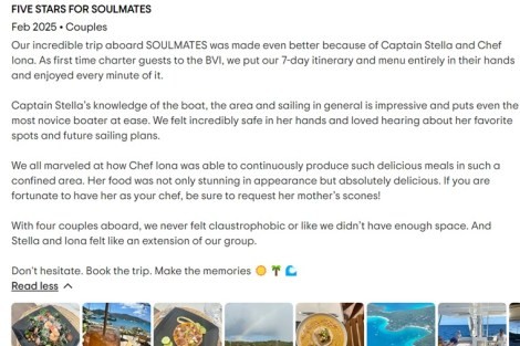 Review img # 1 of the yacht Soul Mates