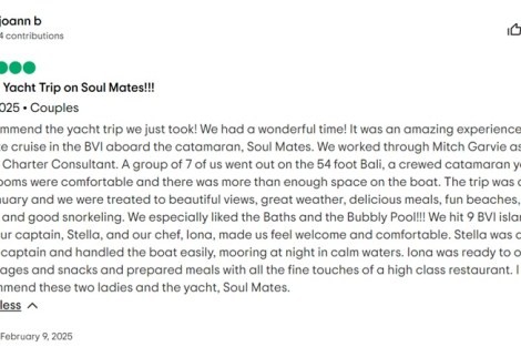 Review img # 8 of the yacht Soul Mates