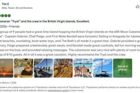 Review img # 10 of the yacht Tryst