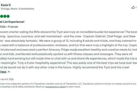 Review img # 4 of the yacht Tryst